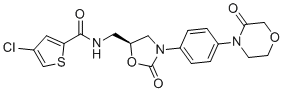 CAS # 1350288-77-5, Rivaroxaban Impurity 60, (S)-4-chloro-N-((2-oxo-3-(4-(3-oxomorpholino)phenyl)oxazolidin-5-yl)methyl)thiophene-2-carboxamide