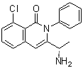 structure of CAS# 1350643-72-9, 3-[(1S)-1-氨基乙基]-8-氯-2-苯基-1(2H)-异喹啉酮