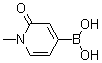 structure of CAS# 1351413-50-7, B-(1,2-二氢-1-甲基-2-氧代-4-吡啶基)硼酸