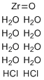 氧氯化锆分子结构 (CAS 13520-92-8)