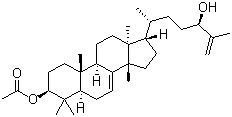 CAS # 1352001-09-2, (3beta,13alpha,14beta,17alpha,24R)-3-Acetate-lanosta-7,25-diene-3,24-diol