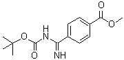 4-[[[(1,1-Dimethylethoxy)carbonyl]amino]iminomethyl]benzoic acid methyl ester molecular structure (CAS 135321-84-5)