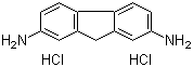 structure of CAS# 13548-69-1, 2,7-Diaminofluorene dihydrochloride