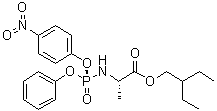 CAS 登录号：1354823-36-1, N-[(S)-(4-硝基苯氧基)苯氧基亚膦酰]-L-丙氨酸 2-乙基丁基酯