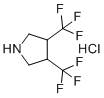 3,4-Bis(trifluoromethyl)pyrrolidine hydrochloride molecular structure (CAS 1354959-61-7)