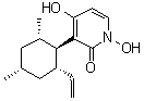 CAS # 135529-30-5, Pyridoxatine, (-)-Pyridoxatin, Acremonium BX 86 factor, BX 86, Pyridoxatin, (1alpha,2beta,4beta,6beta)-(-)-3-(2-Ethenyl-4,6-dimethylcyclohexyl)-1,4-dihydroxy-2(1H)-pyridinone