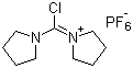 structure of CAS# 135540-11-3, 1-(氯-1-吡咯烷基亚甲基)吡咯烷鎓六氟磷酸盐