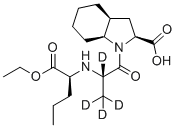 structure of CAS# 1356929-58-2, 培哚普利-d4