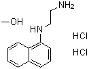 structure of CAS# 1357471-44-3, 甲醇与N1-1-萘基-1,2-乙二胺的化合物盐酸盐(1:1:2)