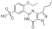 structure of CAS# 1357931-55-5, 3-(6,7-Dihydro-1-methyl-7-oxo-3-propyl-1H-pyrazolo[4,3-d]pyrimidin-5-yl)-4-ethoxybenzenesulfonic acid