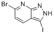 structure of CAS# 1357946-55-4, 6-溴-3-碘-1H-吡唑并[3,4-b]吡啶