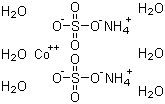 structure of CAS# 13586-38-4, 硫酸钴铵六水合物