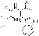 structure of CAS# 13589-06-5, N-L-Isoleucyl-L-tryptophan