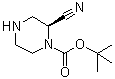structure of CAS# 1359658-29-9, (2S)-2-氰基-1-哌嗪羧酸叔丁酯