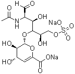 CAS # 136098-06-1, 2-(Acetylamino)-2-deoxy-4-O-(4-deoxy-alpha-L-threo-hex-4-enopyranuronosyl)-D-glucose 6-(hydrogen sulfate) disodium salt