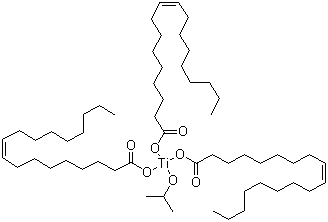 CAS # 136144-62-2, Isopropyl trioleyl titanate, [T-4-(Z),(Z),(Z)]-Tris(9-octadecenoato-O)(2-propanolato)-titanium