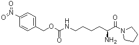 structure of CAS# 136259-18-2, (S)-[5-氨基-6-氧代-6-(1-吡咯烷基)己基]-氨基甲酸(4-硝基苯基)甲基酯