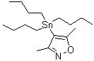 structure of CAS# 136295-80-2, 4-三丁基锡烷基-3,5-二甲基异恶唑