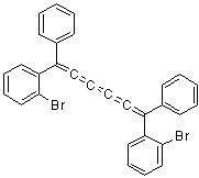 CAS 登录号：13632-32-1, 1,6-二(邻溴苯基)-1,6-二苯基己五烯