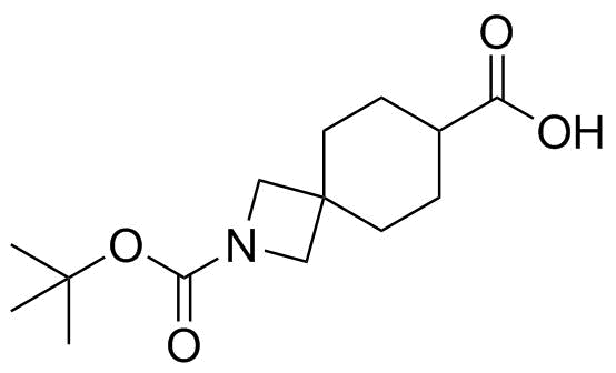 2-(叔丁氧羰基)-2-氮杂螺[3.5]壬烷-7-羧酸分子结构 (CAS 1363381-18-3)