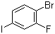structure of CAS# 136434-77-0, 4-溴-3-氟碘苯