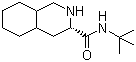 structure of CAS# 136465-81-1, N-(tert-Butyl)decahydroisoquinoline-3-carboxamide