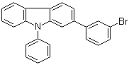 structure of CAS# 1365118-41-7, 2-(3-Bromophenyl)-9-phenyl-9H-carbazole