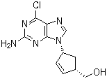 CAS # 136522-33-3, (1S,4R)-4-(2-Amino-6-chloro-9H-purin-9-yl)-2-cyclopentene-1-methanol