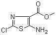 structure of CAS# 136538-94-8, 5-Amino-2-chloro-4-thiazolecarboxylic acid methyl ester