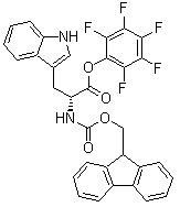 structure of CAS# 136554-94-4, N-[芴甲氧羰基]-D-色氨酸五氟甲基酯