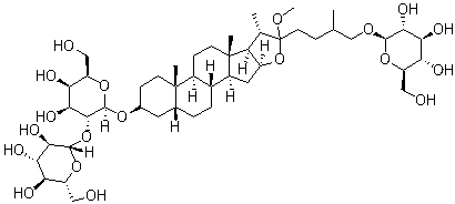 CAS 登录号：136565-73-6, 知母皂苷 E