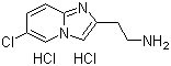 structure of CAS# 1365967-97-0, 6-氯咪唑并[1,2-a]吡啶-2-乙胺盐酸盐