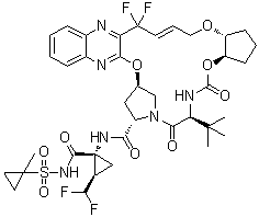 structure of CAS# 1365970-03-1, Glecaprevir