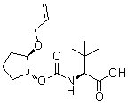 CAS 登录号：1365970-45-1, 3-甲基-N-[[[(1R,2R)-2-(2-丙烯-1-基氧基)环戊基]氧基]羰基]-L-缬氨酸