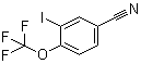 structure of CAS# 1365988-15-3, 3-碘-4-(三氟甲氧基)苯甲腈