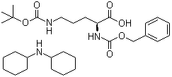 CAS # 13665-13-9, N5-[(1,1-Dimethylethoxy)carbonyl]-N2-[(phenylmethoxy)carbonyl]-L-ornithine dicyclohexylammonium salt