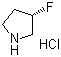 structure of CAS# 136725-53-6, (3S)-(+)-3-氟吡咯烷盐酸盐