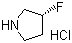 (R)-(-)-3-Fluoropyrrolidine hydrochloride molecular structure (CAS 136725-55-8)