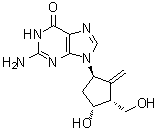 CAS 登录号：1367369-76-3, 2-氨基-1,9-二氢-9-[(1R,3R,4R)-4-羟基-3-(羟基甲基)-2-亚甲基环戊基]-6H-嘌呤-6-酮