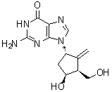 CAS # 1367369-77-4, 2-Amino-1,9-dihydro-9-[(1S,3S,4S)-4-hydroxy-3-(hydroxymethyl)-2-methylenecyclopentyl]-6H-purin-6-one