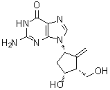 CAS 登录号：1367369-80-9, 2-氨基-1,9-二氢-9-[(1S,3R,4R)-4-羟基-3-(羟基甲基)-2-亚甲基环戊基]-6H-嘌呤-6-酮