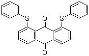 CAS # 13676-91-0 (106768-99-4), Solvent Yellow 163, 1,8-Bis(phenylthio)anthraquinone, 1,8-Bis(phenylthio)-9,10-anthracenedione