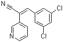 structure of CAS# 136831-49-7, alpha-[(3,5-二氯苯基)亚甲基]-3-吡啶乙腈