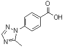 structure of CAS# 1368819-46-8, 4-(5-甲基-1H-1,2,4-三唑-1-基)苯甲酸