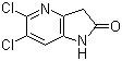 structure of CAS# 136888-26-1, 5,6-Dichloro-1H-pyrrolo[3,2-b]pyridin-2(3H)-one