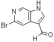 structure of CAS# 1369348-93-5, 5-溴-1H-吡咯并[2,3-c]吡啶-3-甲醛