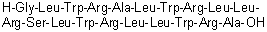 CAS # 1369966-01-7, CADY (peptide), Glycyl-L-leucyl-L-tryptophyl-L-arginyl-L-alanyl-L-leucyl-L-tryptophyl-L-arginyl-L-leucyl-L-leucyl-L-arginyl-L-seryl-L-leucyl-L-tryptophyl-L-arginyl-L-leucyl-L-leucyl-L-tryptophyl-L-arginyl-L-alanine