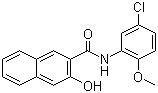 CAS # 137-52-0, N-(5-Chloro-2-methoxyphenyl)-3-hydroxynaphthalene-2-carboxamide, Naphtol AS-CA, Azoic Coupling Component 34, Naphtanilide EL