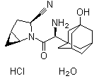 structure of CAS# 1370409-28-1, Saxagliptin hydrochloride hydrate