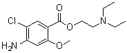structure of CAS# 137196-67-9, 4-氨基-5-氯-2-甲氧基苯甲酸 2-(二乙基氨基)乙基酯